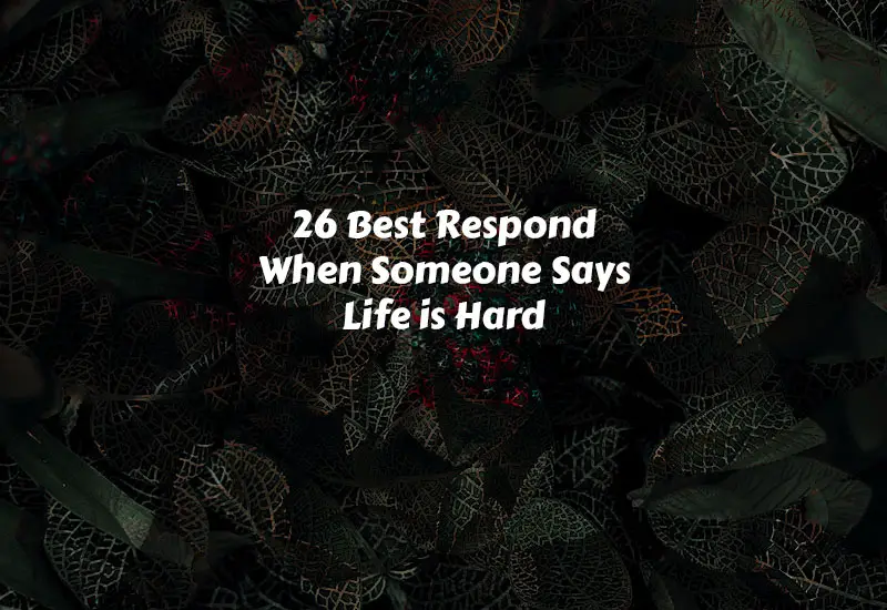 How to Respond When Someone Says Life is Hard