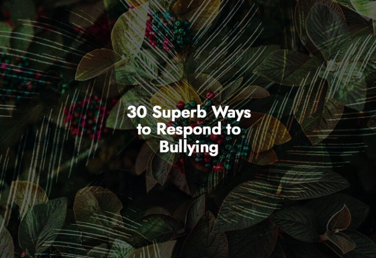How to respond to Bullying