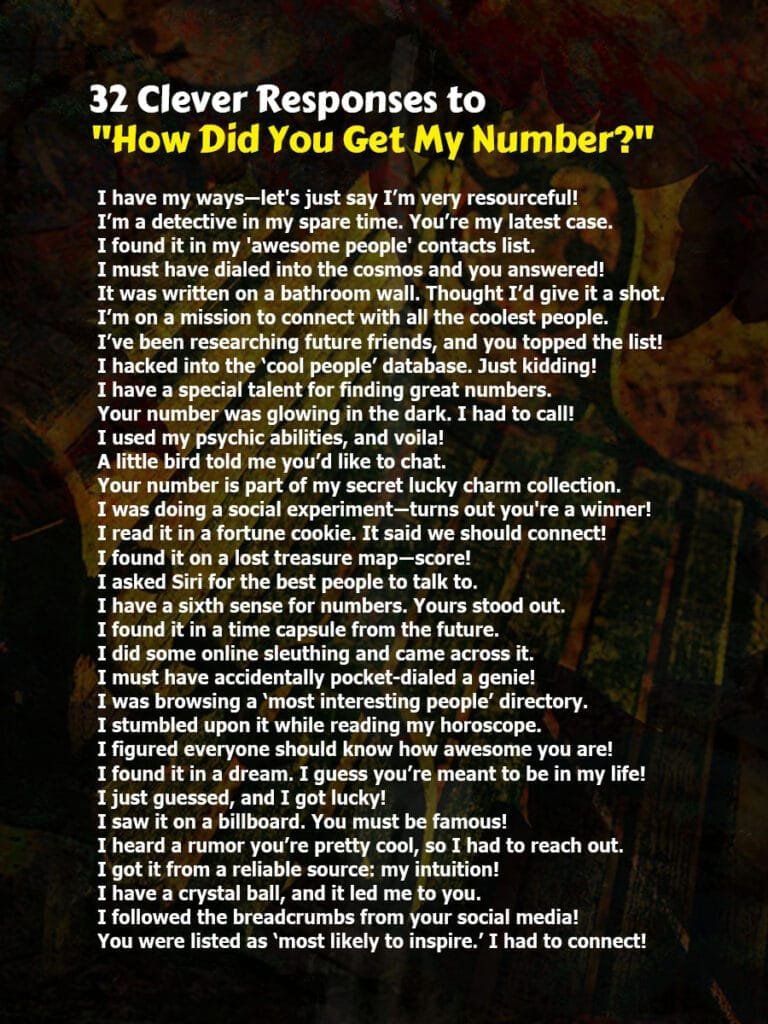 32 Funny Responses to 