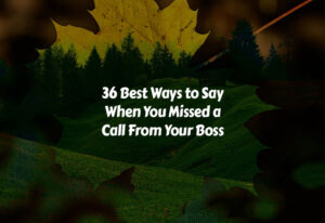 How to Say When You Missed a Call From Your Boss