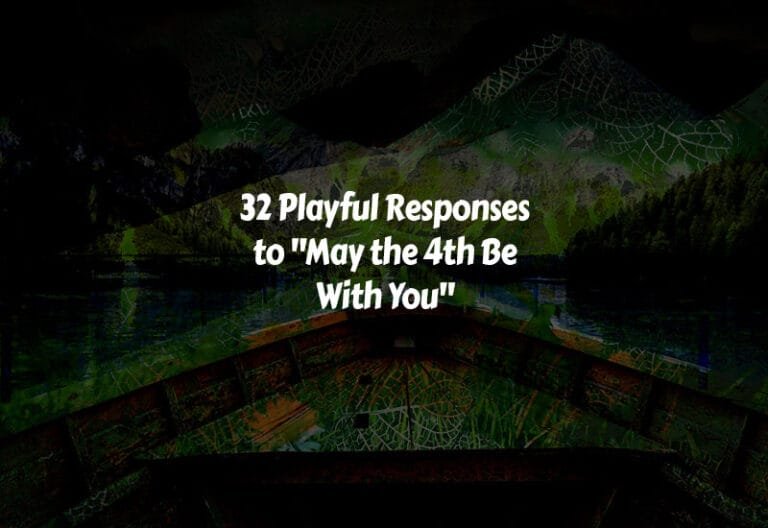 Playful Responses to May the 4th Be With You