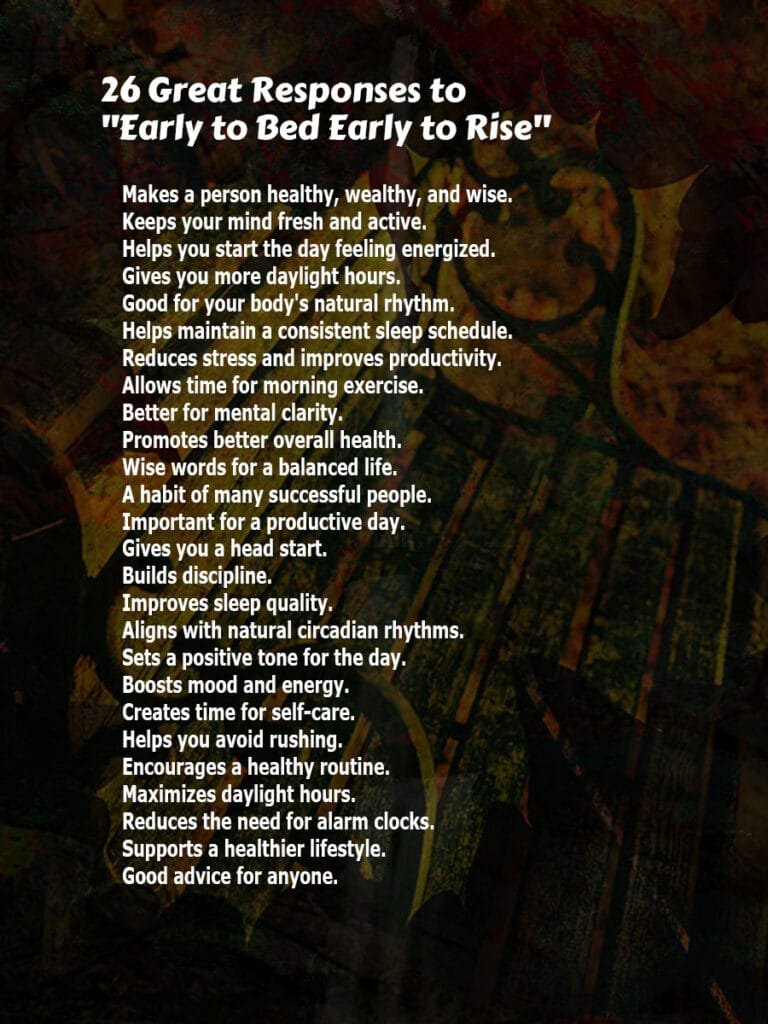 Early Rise Transfers 26 Great Responses to