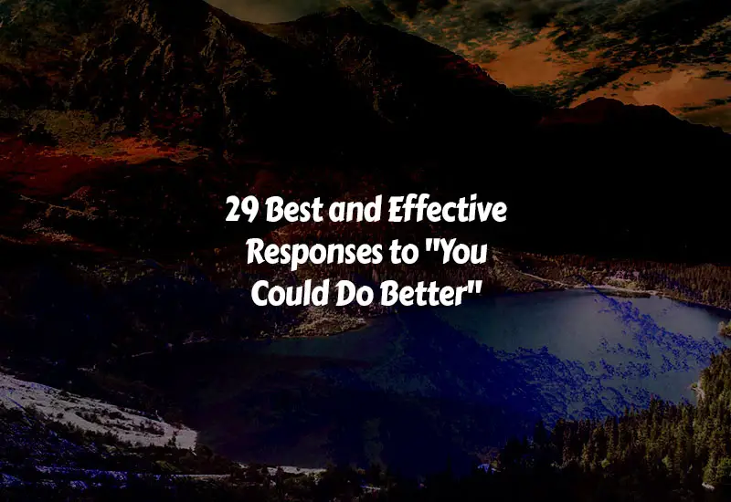 29 Best and Effective Responses to 