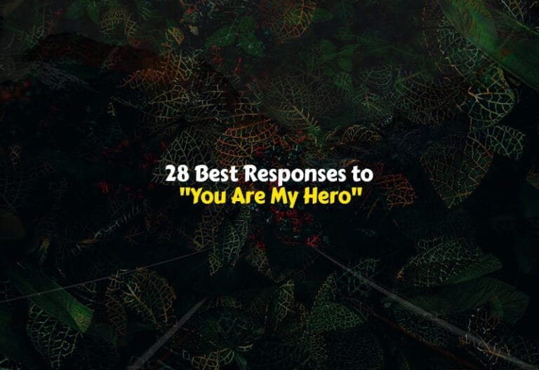 Best Responses to You Are My Hero