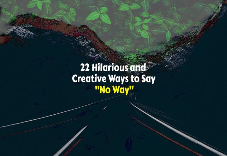 Other Ways to Say No Way