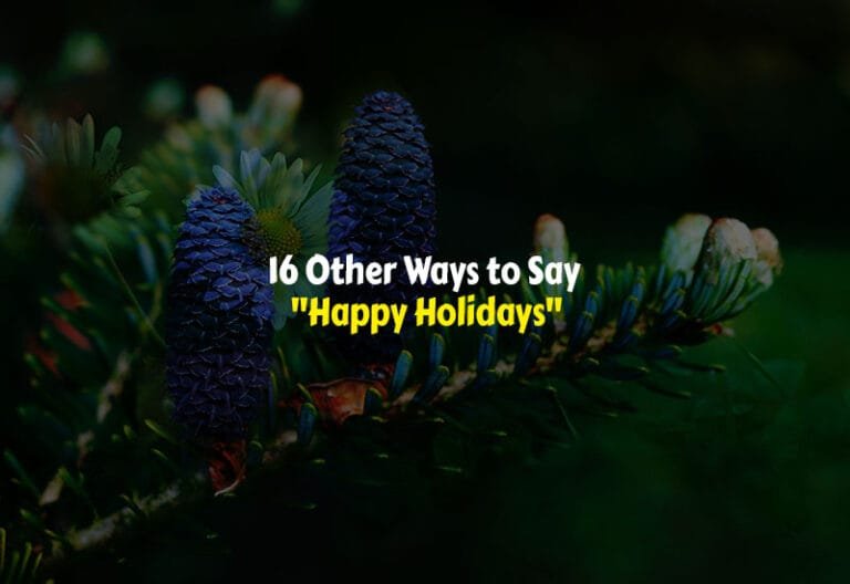 Other Ways to Say Happy Holidays