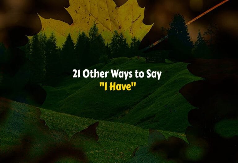 Other Ways to Say I Have