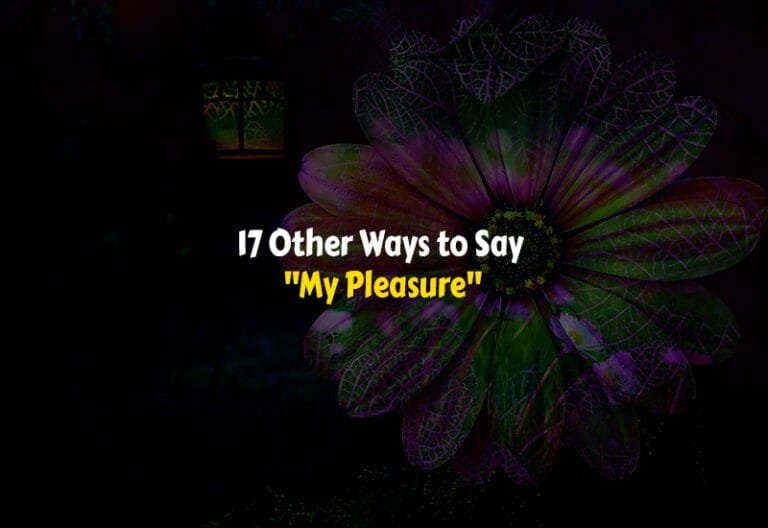 Other Ways to Say My Pleasure