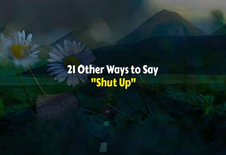 Other Ways to Say Shut Up