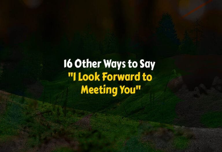 Other Ways to Say I Look Forward to Meeting You