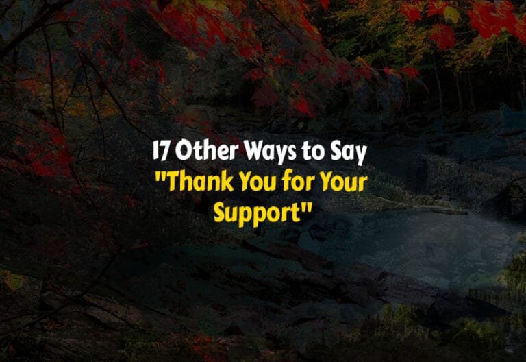 Other Ways to Say Thank You for Your Support