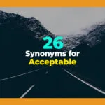 synonyms for acceptable