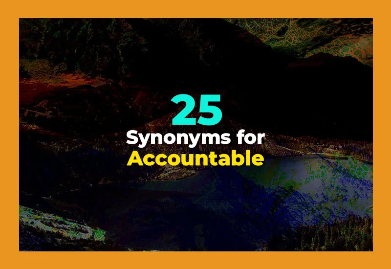 Synonyms for Accountable