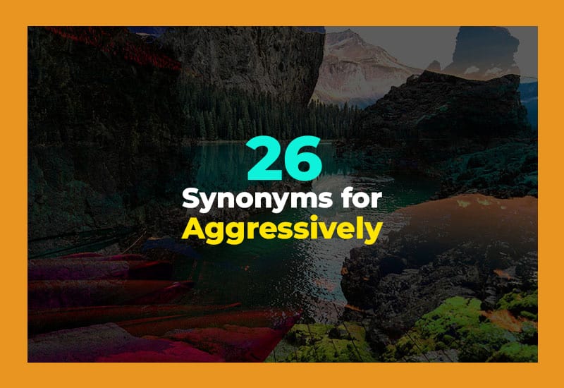 Synonyms for Aggressively