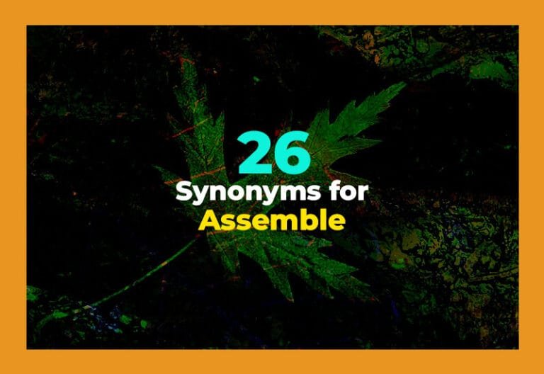synonyms for assemble