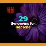 synonyms for became