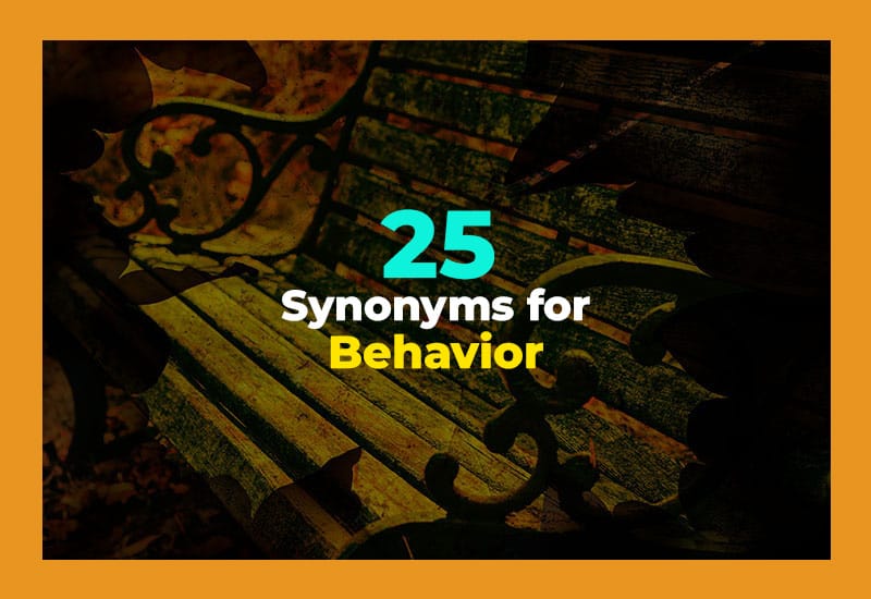 Synonyms for Behavior