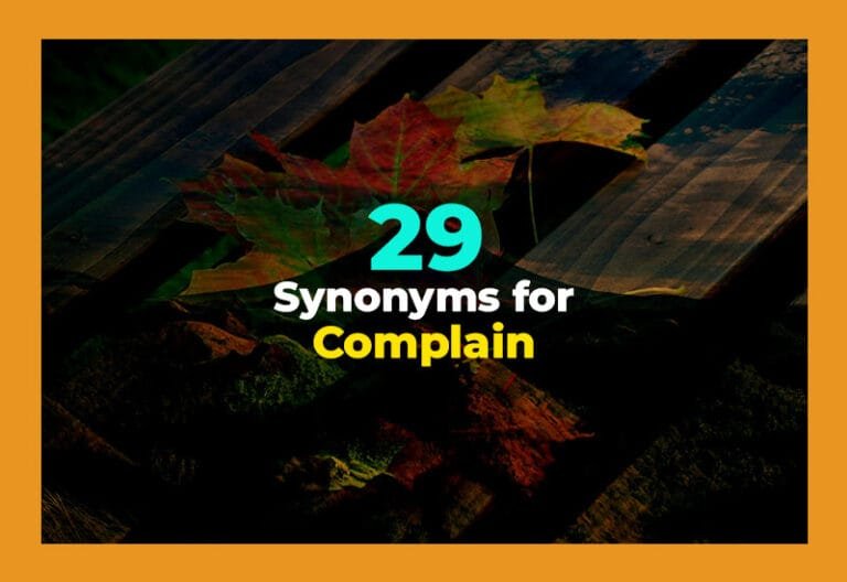 synonyms for complain