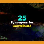 synonyms for contribute