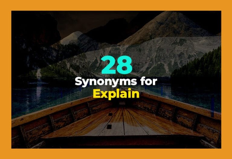 synonyms for explain