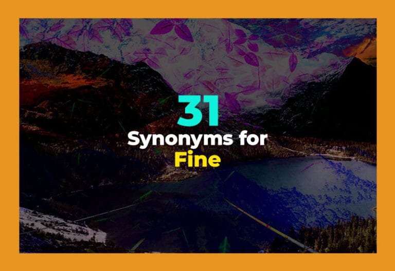 synonyms for fine