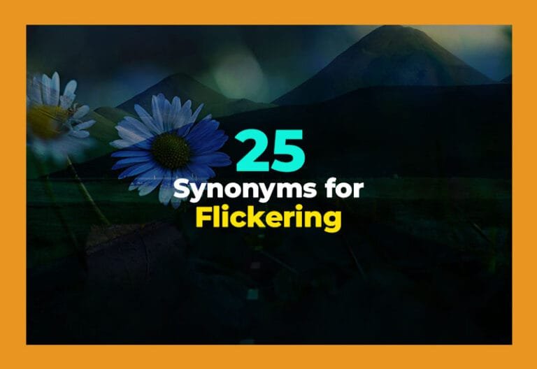 synonyms for flickering