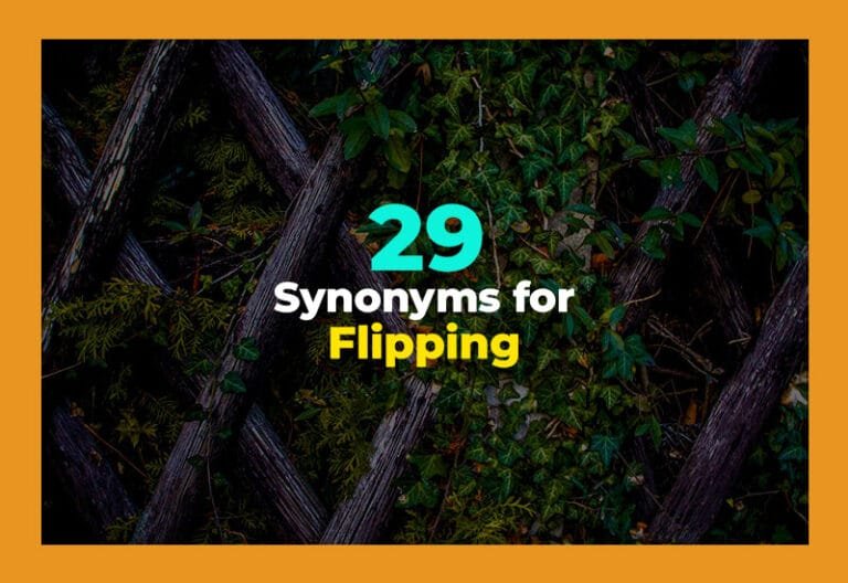 synonyms for flipping