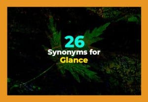 synonyms for glance