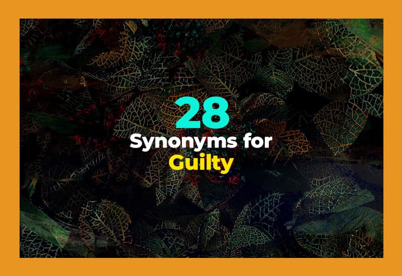 Synonyms for Guilty