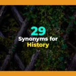synonyms for history