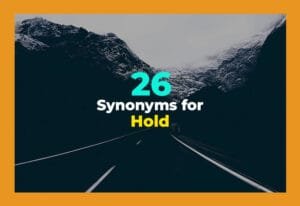 synonyms for hold