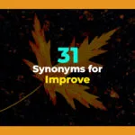 synonyms for improve