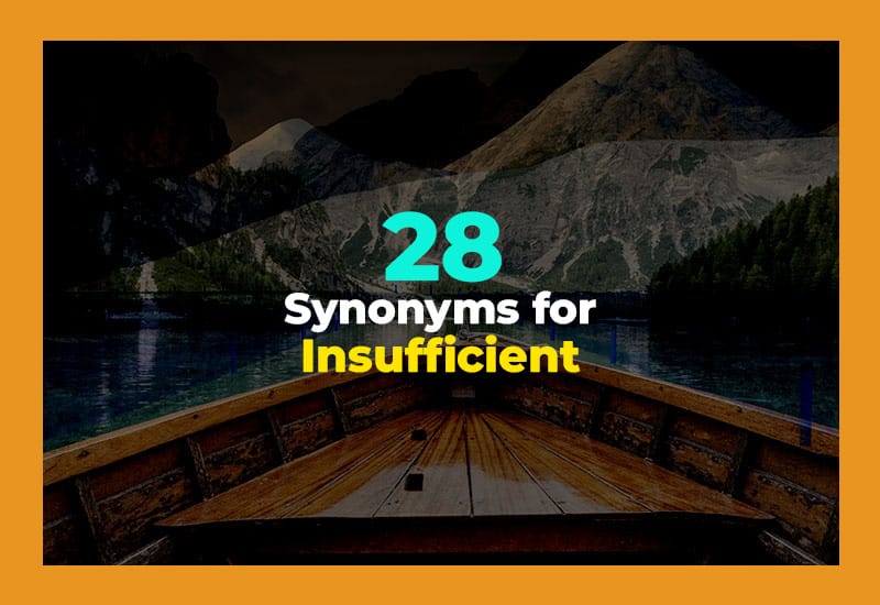 Synonyms for Insufficient