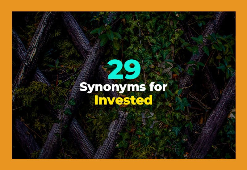 Synonyms for Invested