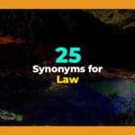 synonyms for law