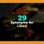synonyms for liked