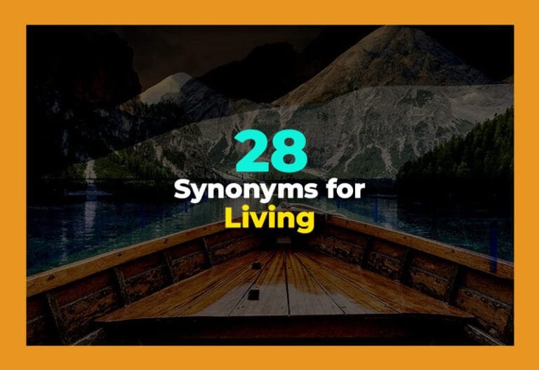 synonyms for living