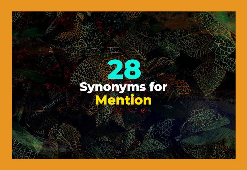 Synonyms for Mention