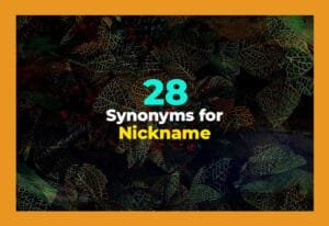 synonyms for nickname