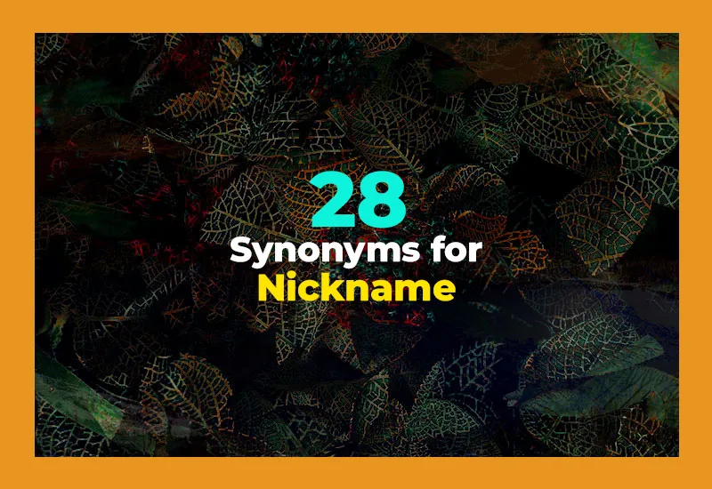 Synonyms for Nickname