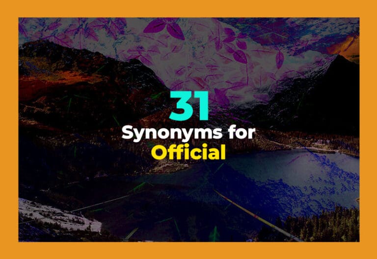 synonyms for official