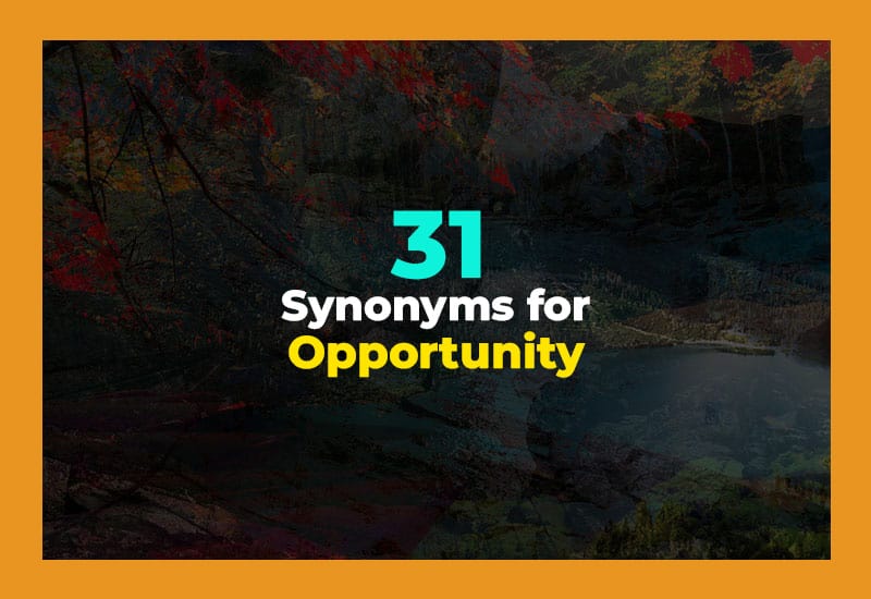 synonyms for opportunity