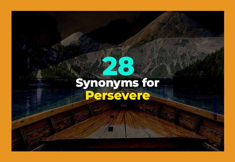 Synonyms for Persevere