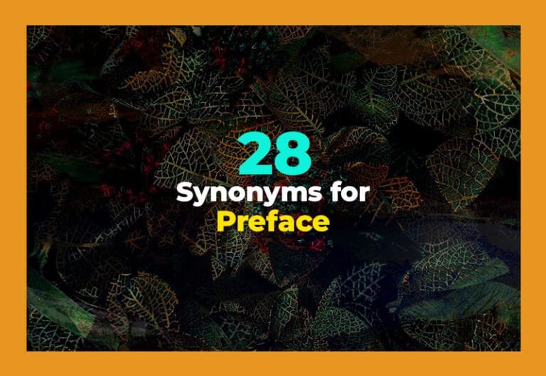 synonyms for preface