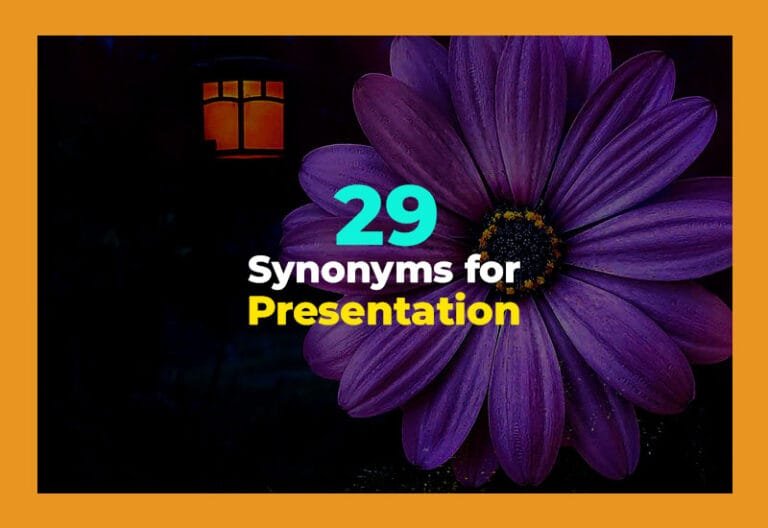 synonyms for presentation