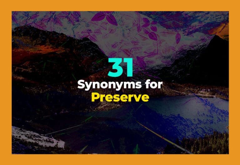 synonyms for preserve