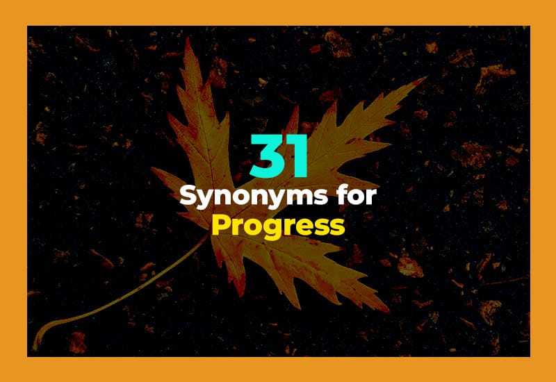 Synonyms for Progress