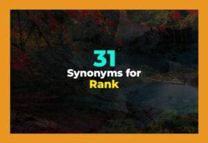 synonyms for rank