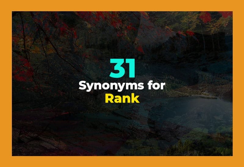 Synonyms for Rank