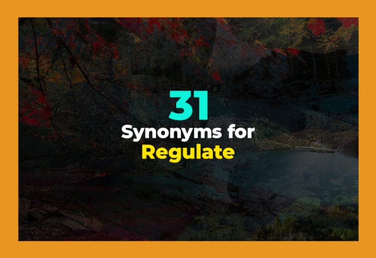 synonyms for regulate